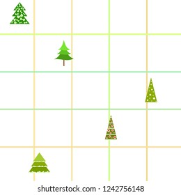 Christmas card, fir tree, vector background