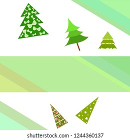 Christmas card, fir tree, vector background