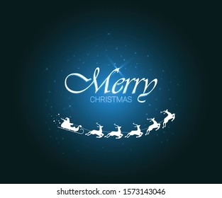 Christmas card in flat style