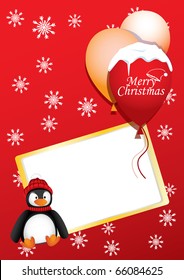 christmas card or frame template