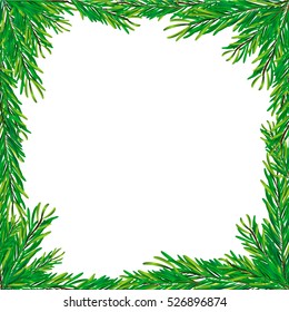 Christmas card frame without decorations