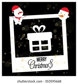 Christmas card and gift box decoration background