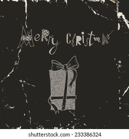 Christmas Card With Gift Boxes, Christmas Background, Eps 10 Vector Illustration