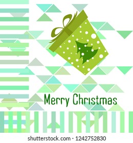 Christmas card, gifts, vector background