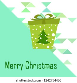 Christmas card, gifts, vector background