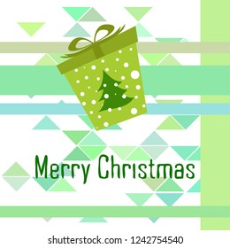 Christmas card, gifts, vector background