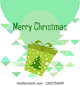 Christmas card, gifts, vector background