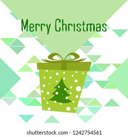 Christmas card, gifts, vector background