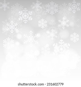 Falling Snow Effect Realistic Vector Snowflakes Stock Vector (Royalty ...