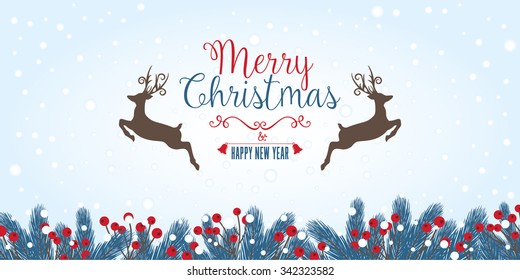 Christmas Card with Greetings