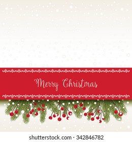 Christmas Card with Greetings