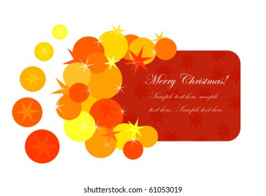 Christmas card for greetings vector illustration