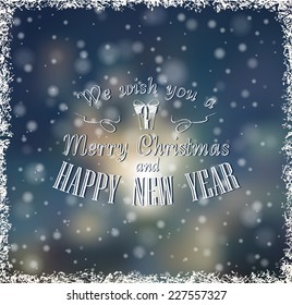 Christmas card with hand drawn elements