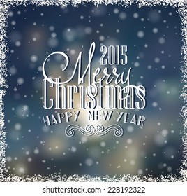 Christmas card with hand drawn elements