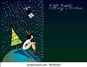 Christmas Card (hand drawn vector)