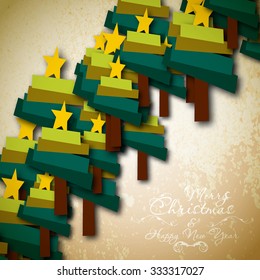 Christmas card, handwriting