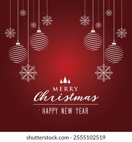 Christmas Card with Happy New Year