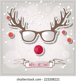 Christmas card, hipster style