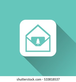 Christmas card icon
