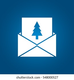 Christmas card icon