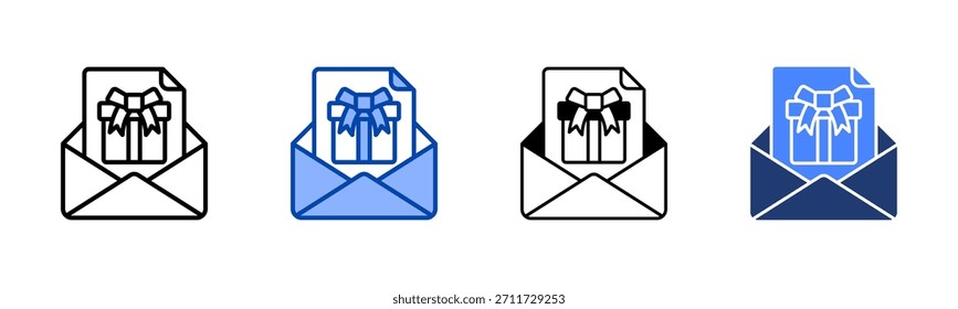 Christmas Card icon set multiple style collection