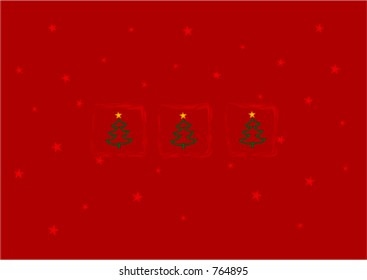 Christmas card illustration, happy holidays