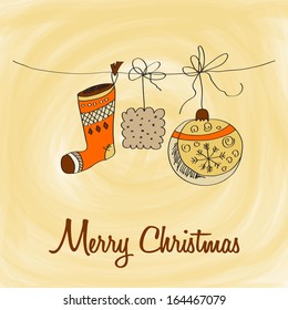 Christmas card, illustration in vector format