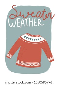 Christmas card illustration. Vertical vector illustration. Cozy postcard