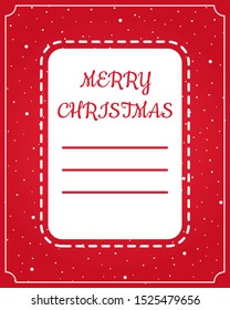 Christmas card with the image of the text, Happy Christmas and with a place for your text. Background. Textures