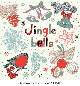 Christmas card. Jingle bells