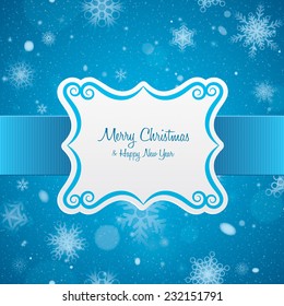 Christmas card. Label.