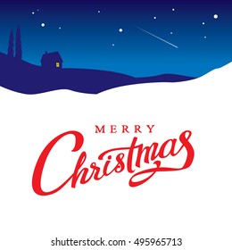 Christmas card Lettering and Calligraphy
