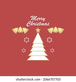 Christmas card. Christmas logo. Merry Christmas. Vector illustration template design