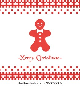  Christmas card. Merry Christmas 2016. Vector.