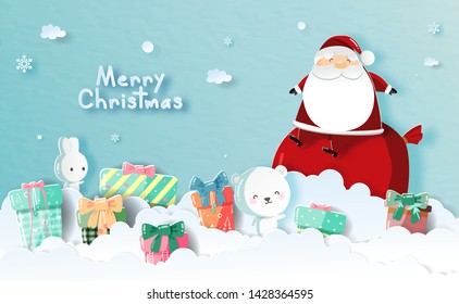 Christmas Card. Merry Christmas, Vector illustration
