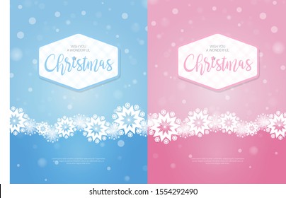 Christmas Card. Minimalist Creative Design Concept Background