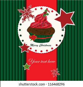 Christmas card with Muffin