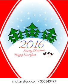 Christmas card paper tree decorations