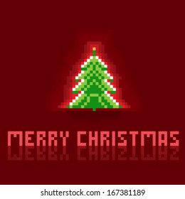 Christmas Card Pixel Art / Year 2014