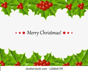 Christmas card with place for text