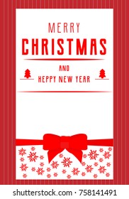 Christmas card with place for text
