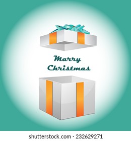 Christmas card with present