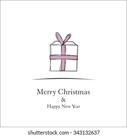 Christmas card with presents