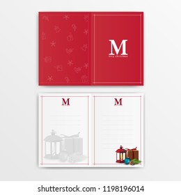 Christmas card. Print-ready template