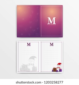 Christmas card. Print-ready template