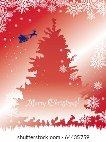 christmas card red