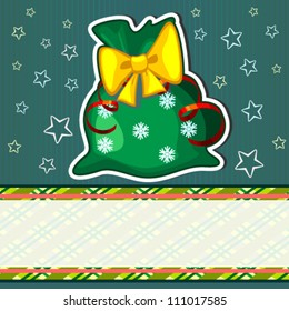 Christmas card with sack