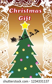 Christmas card, Christmas sale poster, advertisement