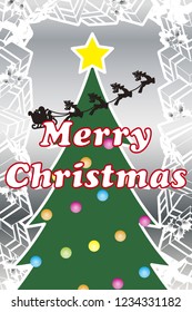 Christmas card, Christmas sale poster, advertisement