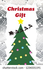 Christmas card, Christmas sale poster, advertisement